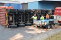 LKW umgestuerzt Niehler Hafen P086